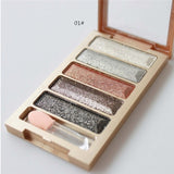 Hot Fashion Novelty New 5 Color Glitter Eyeshadow Makeup Eye Shadow Palette Water-Resistant Brighten 2018 Anne
