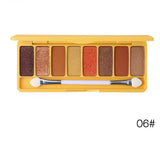 Fashion Cute Long Lasting Matte Eyeshadow Pallete Make Up Earth Palette Eye Shadow Makeup Glitter Waterproof Earth color rainbow