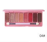 Fashion Cute Long Lasting Matte Eyeshadow Pallete Make Up Earth Palette Eye Shadow Makeup Glitter Waterproof Earth color rainbow