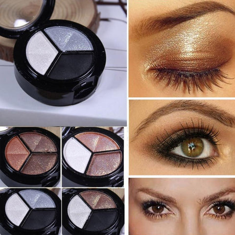 #5001 Fashion Pearl Light Eye Shadow Smoky Cosmetic Set 3 colors Professional Natural Matte Makeup Eye Shadow