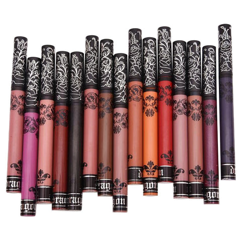 15 Colors Lip Gloss New Lipstick Matte Lip Tint Make Up Lip Kit Colorful Sexy Fashion Lips Makeup Essential Cosmetics