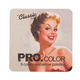 Classic  long-lasting eye palette fashion shiny eye shadow disc 9 colors