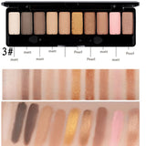 GIVENONE 10 Colors Fashion eyeshadow palette Matte EyeShadow palette Glitter eye shadow MakeUp Nude MakeUp set Korea makeup