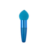 Fashion Women Makeup Puff With Handle Latex Dry Wet Dual-purpose Face Sponge Foundation Blender For Lady Cosmetic Makeup Tool
