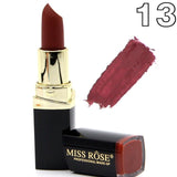Fashion Matte Lipstick Lot Cosmetic Waterproof Long Lasting Pigment Velvet Miss Rose Brand Sexy Lip Matte Nude Lipstick Kits