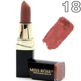 Fashion Matte Lipstick Lot Cosmetic Waterproof Long Lasting Pigment Velvet Miss Rose Brand Sexy Lip Matte Nude Lipstick Kits