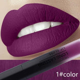 Women Fashion Sexy Long Lasting Liquid Matte Lipstick Lip Tattoo Makeup Pigment Nude Lip Tint Cosmentic Matte Velvet Lipgloss