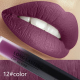 Women Fashion Sexy Long Lasting Liquid Matte Lipstick Lip Tattoo Makeup Pigment Nude Lip Tint Cosmentic Matte Velvet Lipgloss
