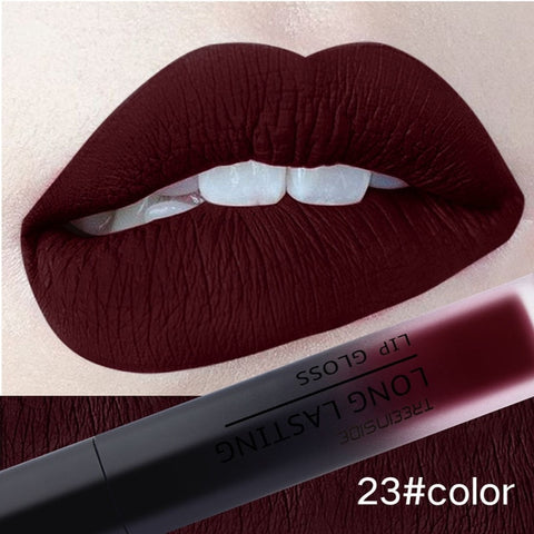 Women Fashion Sexy Long Lasting Liquid Matte Lipstick Lip Tattoo Makeup Pigment Nude Lip Tint Cosmentic Matte Velvet Lipgloss