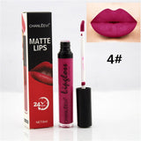 8 Colors Sexy Fashion Liquid Lipstick 24 Hours Long Lasting Makeup Matte Lip Gloss Red Purple Velvet Pigment Lip Gloss Beauty