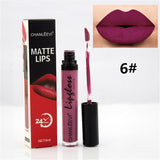 8 Colors Sexy Fashion Liquid Lipstick 24 Hours Long Lasting Makeup Matte Lip Gloss Red Purple Velvet Pigment Lip Gloss Beauty