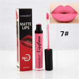 8 Colors Sexy Fashion Liquid Lipstick 24 Hours Long Lasting Makeup Matte Lip Gloss Red Purple Velvet Pigment Lip Gloss Beauty
