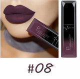 PUDAIER Waterproof Nude Matte Velvet Glossy Lip Gloss Lipstick Lip Balm Sexy Red Lip Tint 21 Colors Women Fashion Makeup Gift