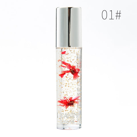 #5001 Fashion High Quality 5 choices Lipstick Beauty Bright Flower Crystal Jelly Lipstick Magic Temperature Change Color Lip Bal