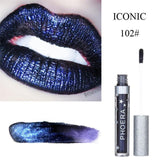 New Sexy Makeup Lip Gloss PHOERA 1PC Matte Glitter Liquid Lipstick Waterproof Lip Gloss Fashion Matte Lipstick Liquid Cosmetic 5