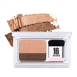 Fashion Eyeshadow Palette 2 Colors Matte Eye Shadow Naked Palette Glitter Eye Shadow Make Up Nude