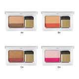 Double Color Women's Fashion Lazy Shadow Eyeshadow Makeup Palette Pigment Waterproof Shimmer Eye Makeup Cosmetics