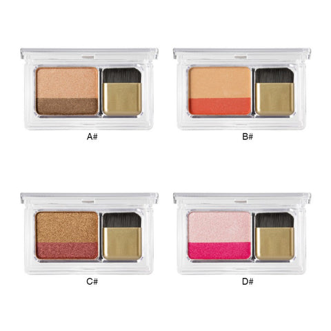 Double Color Women's Fashion Lazy Shadow Eyeshadow Makeup Palette Pigment Waterproof Shimmer Eye Makeup Cosmetics