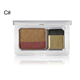 Double Color Women's Fashion Lazy Shadow Eyeshadow Makeup Palette Pigment Waterproof Shimmer Eye Makeup Cosmetics