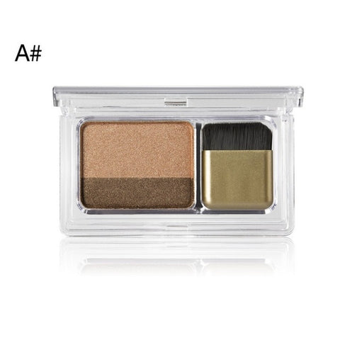 Double Color Women's Fashion Lazy Shadow Eyeshadow Makeup Palette Pigment Waterproof Shimmer Eye Makeup Cosmetics