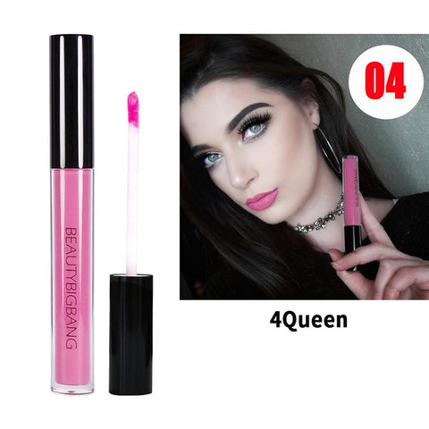 New 2018 Fashion Matte Lipstick Soft Matte Lip Cream Makeup Lipstick Lip gloss Brown Nude Chocolate Color  Liquid Lipstick