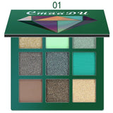 9 Colors New Matte Eyeshadow Cream Makeup Fashion Smokey Shimmer Matte Eyeshadow Palette Party Cosmetics Festival Eye Shadow Set