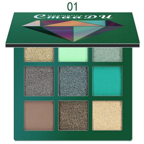 9 Colors New Matte Eyeshadow Cream Makeup Fashion Smokey Shimmer Matte Eyeshadow Palette Party Cosmetics Festival Eye Shadow Set