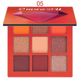 9 Colors New Matte Eyeshadow Cream Makeup Fashion Smokey Shimmer Matte Eyeshadow Palette Party Cosmetics Festival Eye Shadow Set