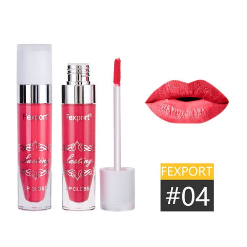 Fexport Cosmetics 12Color Fashion Liquid Matte Lipstick Longlasting Makeup Nude Longwear Lip Gloss for Wholesale Maquiagem F6101