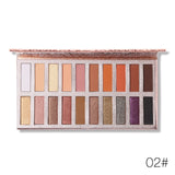 Maquiagem Professional 18 Colors Fashion Glitter Eyeshadow Palette Natural Nude Makeup Set Shimmer Matte Eye Shadow with Brush