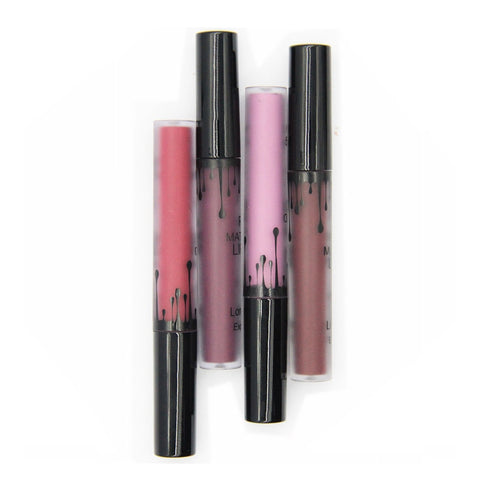 1 Pcs New Fashion matte Lipgloss make-up cosmetics Waterproof Matte Velvet Liquid Lipstick makeup Lip Gloss Maquiagem Foonbe