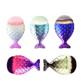 Blush pretty Mermaid Makeup Brushes Powder Foundation Contour fish fashion Make Up Brush Cosmetic Tools Maquiagem