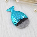 Blush pretty Mermaid Makeup Brushes Powder Foundation Contour fish fashion Make Up Brush Cosmetic Tools Maquiagem