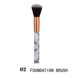 #501 2018 New Fashion Marble Makeup Brush Set Professional Face Eye Shadow Eyeliner Foundation Makeup Brushes  Tool Freeship