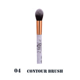 #501 2018 New Fashion Marble Makeup Brush Set Professional Face Eye Shadow Eyeliner Foundation Makeup Brushes  Tool Freeship