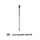 #501 2018 New Fashion Marble Makeup Brush Set Professional Face Eye Shadow Eyeliner Foundation Makeup Brushes  Tool Freeship