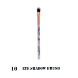 #501 2018 New Fashion Marble Makeup Brush Set Professional Face Eye Shadow Eyeliner Foundation Makeup Brushes  Tool Freeship