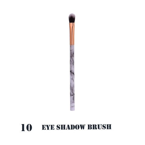 #501 2018 New Fashion Marble Makeup Brush Set Professional Face Eye Shadow Eyeliner Foundation Makeup Brushes  Tool Freeship