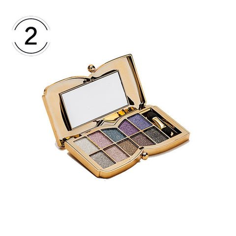 OutTop Beauty Fashion 1Box  10 Colors Shimmer Eyeshadow Eye Shadow Palette Makeup Cosmetic Set 160928 180315 drop ship