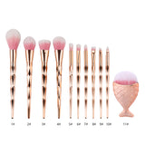 1Pcs Diamond Makeup Brush Set Big Fish Tail Foundation Powder Brushs 20x2.0x1.4cm New fashion design Makeup Brush