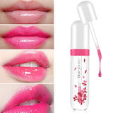 Fashion Lips Make Up Waterproof Long Lasting Lip Gloss Tint Change Color Baby Lips Transparent Flower Jelly Lipstick Makeup Kit