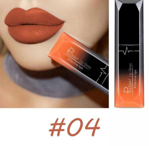 Pudaier 21 Colors Maquiagem Makeup Lipstick Korean Fashion Waterproof Liquid Lipstick Lip Kit Metallic Matte Velvet Lip Gloss