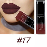 Pudaier 21 Colors Maquiagem Makeup Lipstick Korean Fashion Waterproof Liquid Lipstick Lip Kit Metallic Matte Velvet Lip Gloss