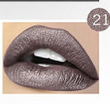 Pudaier 21 Colors Maquiagem Makeup Lipstick Korean Fashion Waterproof Liquid Lipstick Lip Kit Metallic Matte Velvet Lip Gloss