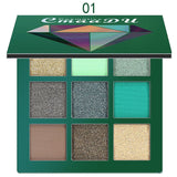CmaaDu 9 Color Shimmer Glitter Eye Shadow Powder Matte Fashion Makeup Pallete Pigmented Eyeshadow Beauty Cosmetic sombra TSLM1