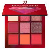 CmaaDu 9 Color Shimmer Glitter Eye Shadow Powder Matte Fashion Makeup Pallete Pigmented Eyeshadow Beauty Cosmetic sombra TSLM1