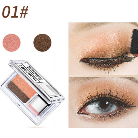 Fashion eyeshadow palette 2Colors Matte EyeShadow naked palette Glitter eye shadow MakeUp Nude MakeUp set pallete matte 10.8