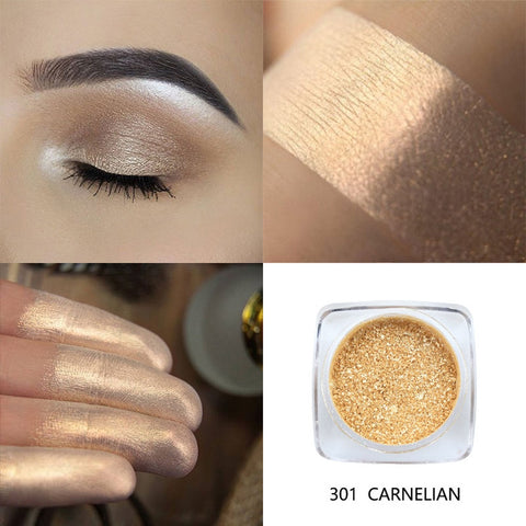 New Fashion Top Brand PHOERA Pigment Eyeshadow Glitter Powder Shimmering Colors Eye Shadow Palette Metallic Eye Makeup Cosmetic