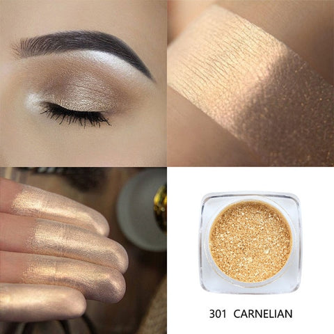 New Fashion Top Brand PHOERA Pigment Eyeshadow Glitter Powder Shimmering Colors Eye Shadow Palette Metallic Eye Makeup Cosmetic