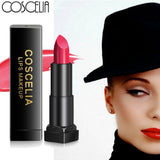 COSCELIA Waterproof Nude Matte Velvet Glossy Lip Gloss Lipstick Lip Sexy Red Lip 12 Colors Women Fashion Makeup Gift